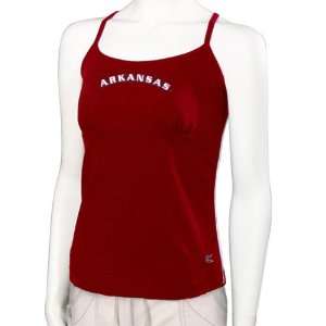   Arkansas Razorbacks Crimson Ladies Infield Camisole
