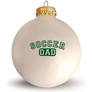  Glass Ornament   Soccer Dad