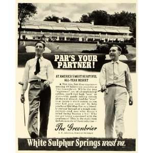  1941 Ad Greenbrier Resort Hotel White Sulphur Springs West Virginia 