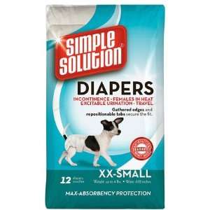 Simple Solution Disposable Diapers   XX Small   12 pack (Quantity of 3 