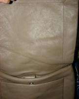 New Rare /  Calvin Kline Beige Leather Foldover BAG  