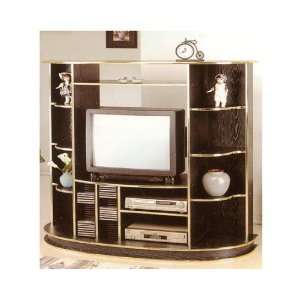  Cabinet Tv Stand with Cd Rack and Dvd Player Tier in Black 