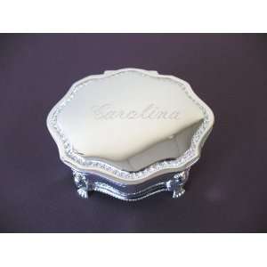  Engraved Carolina Victorian Princess Jewelry Box 