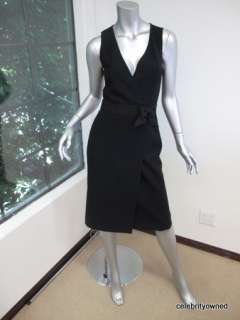 Moschino Black Sleeveless Bow Waist Evening Dress 40  