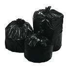 100) 45 GALLON BLACK TRASH CANLINERS CAN LINERS/ GARBAGE BAGS 30MIC 1 