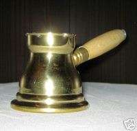 Brass Turkish Coffee Maker Pot Ibrik Traditional 1 cup  
