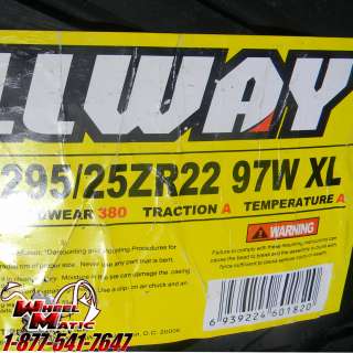 NEW 2 TIRES 295/25R22 FULLWAY HP198 295/25R22 295/25R22  