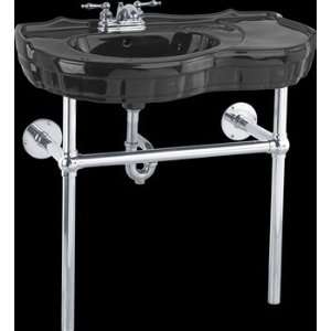  Console Sinks, Black Bistro II Vitreous China Sink With 