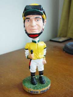   PINCAY JR. Jockey Nodder Bobblehead Doll Horse Racing   NICE  