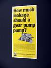 Northern Ordnance Rotary Gear Pump pumps 1969 print Ad