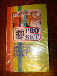 PRO SET UK 1990 91 FOOTBALL (SOCCER) COLLECTOR CARDS  