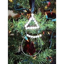 Crystal Snowman Ornaments Christmas (Set of 2)  