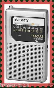 Sony ICF S10MK2 Pocket AM/FM Radio  