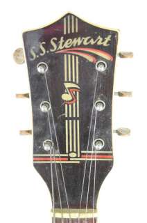 1950s SS Stewart Archtop Acoustic Guitar, no cracks L  