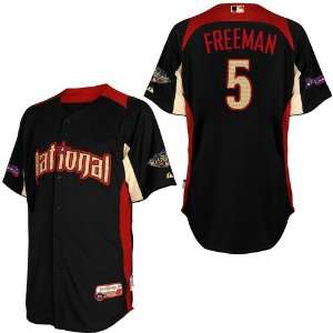  All Star Atlanta Braves #5 Freeman Blue 2011 MLB Authentic Jerseys 