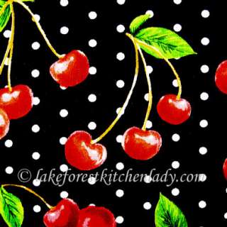 Vintage Cherries n Polka Dots Mary E GoWith Placemat x4  