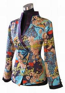 Chinese Woman Traditional Flower Jacket/Coat  