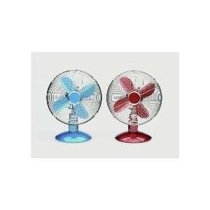10 Sapphire Blue Colored Table Top Fan 