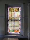 VICTORIAN ANTIQUE STAINED GLASS WINDOW JB100