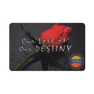   Card 15m Red Rose Our Love is Our Destiny SPECIMEN 