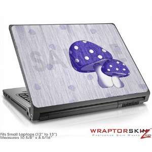 Small Laptop Skin   Mushrooms Purple by WraptorSkinz 