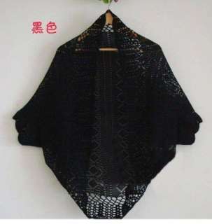 Korea Women Hollow Sweater Shawl Shrug Knitwear Cardigan Knit Coat 