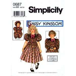   Pattern Girls Daisy Kingdom Dress Doll Clothes Size 5   8 Arts