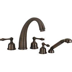 Victorian Bronze Bathtub Faucet and Hand held Shower  