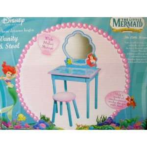  Disney Little Mermaid Furniture   Ariel Vanity and Stool 