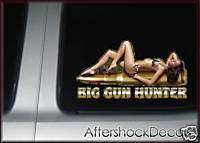 Rifle Hunting Decal Sticker Sexy Girl Gun Deer  