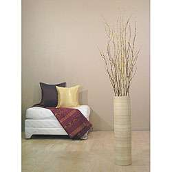   with 27 inch Natural Bamboo Cylinder Floor Vase  