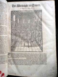 1798 antique LARGE GERMAN BIBLE leather ORNATE METAL★  