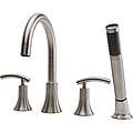 Fontaine Vincennes Brushed Nickel Roman Tub Faucet with Handheld 