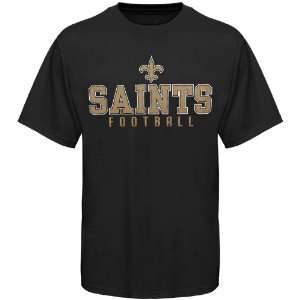  New Orleans Saints Team One T Shirt   Black (Small 