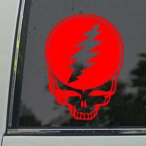  Grateful Dead Red Decal Steal Your Face Window Red Sticker 