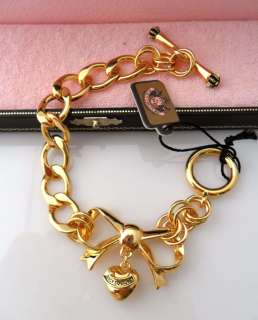 Auth Juicy Couture GOLD BOW STARTER BRACELET $48 NIB  