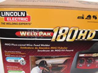 Lincoln Electric Weld Pak 180 HD MIG/Flux core Wire Feed Welder MIB 