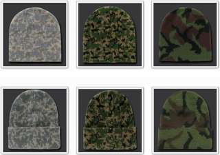 Army Woodland Knit Skull Hunting Camo Camouflage Ski Winter Beanie Hat 