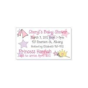  MAGBS254   Princess Theme Baby Shower Invitation Magnet 