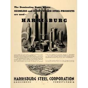   Ad Harrisburg Steel Seamless Drop Forged Tools   Original Print Ad