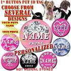 Dog Cat Pet ID Tag Personalized Pets NAME and PHONE
