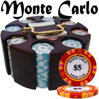 200ct Carousel Monte Carlo Casino Poker Chip Set  