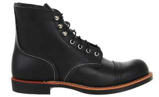 Red Wing Shoes Mens Boots 8114 Iron Ranger Black 6 inch  