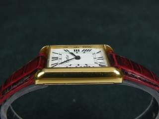 Vintage SMALL Men size GF Cartier Hand Winding Watch  