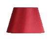 NEW 7 in. Wide Clip On Chandelier Lamp Shade, Red, Silk Fabric, Laura 