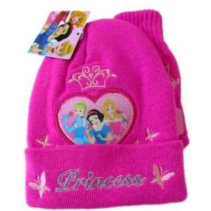   Princess Winter Beanie Hat & Glove Set   Princess Beanie and Mittens