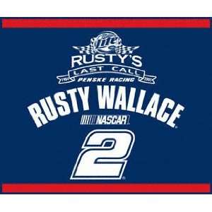  Rusty Wallace 60x50 Team Blanket # 2