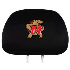  University of Maryland CAR Headrest Covers set of 2 Maryland 