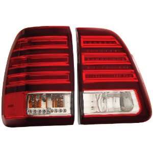 Anzo USA 311085 Toyota Land Cruiser Red/Clear LED Tail Light Assembly 