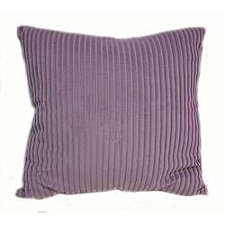   Velvet Stripe 16 inch Lilac Throw Pillows (Set of 2)  